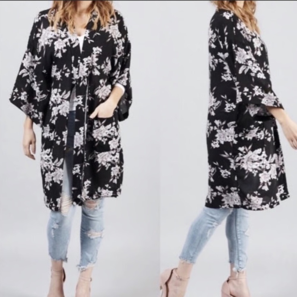 Boho CottageCore Spiritual Gangster MAYA Kimono Robe OS POOL TO PARTY